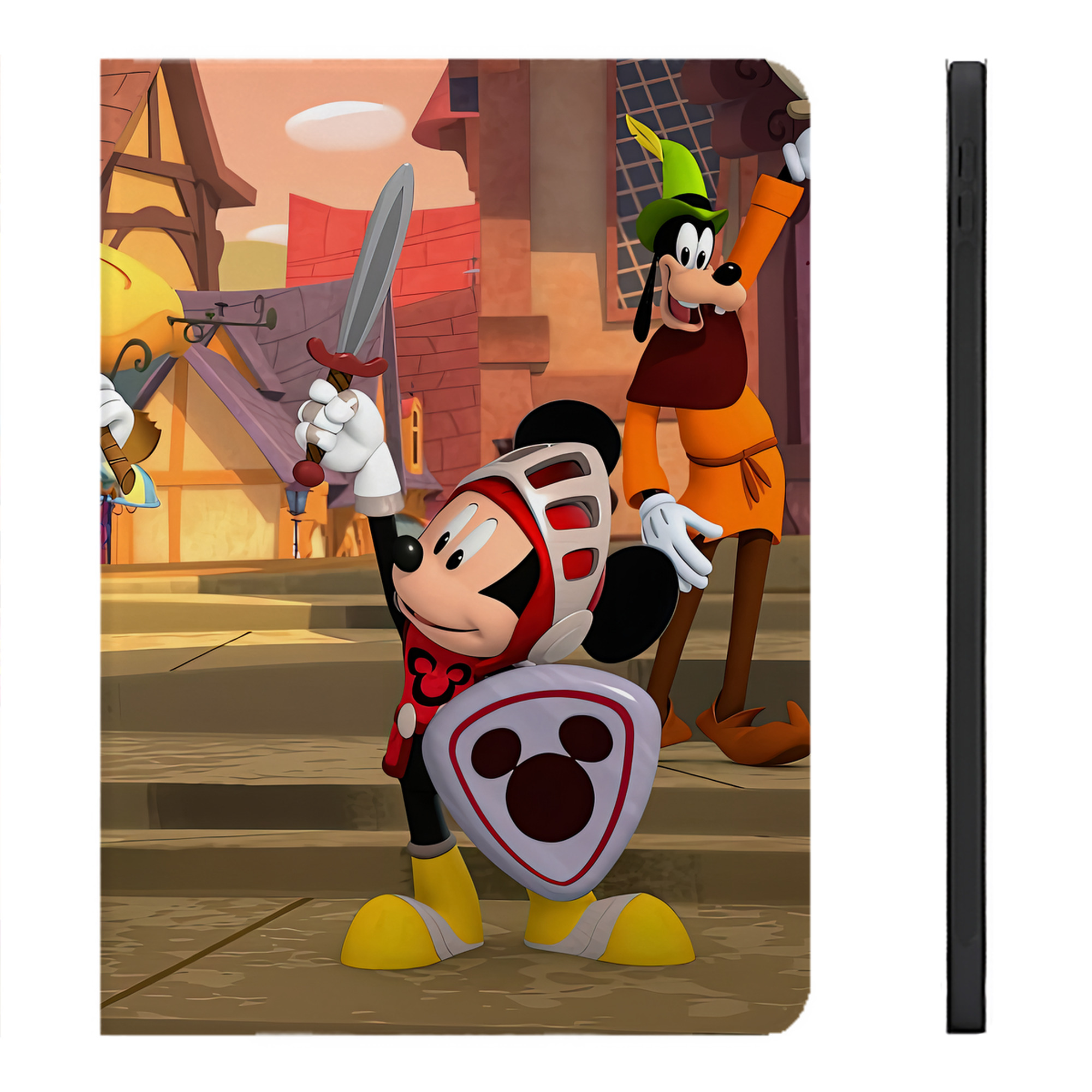 （画像用） ミッキーマウス Mickey Mouse IPadケース ペンホルダー付き ブックスタイルデザイン